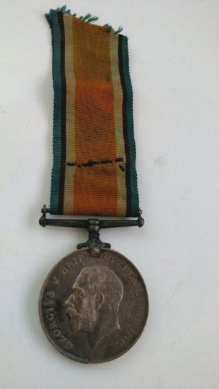 Wwi British 1914 - 1918 War Silver Medal King George V 3204378 Pte Stapleton Nsr