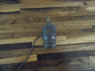 Vintage Hubbell Brass Fatboy Socket With Pull Chain