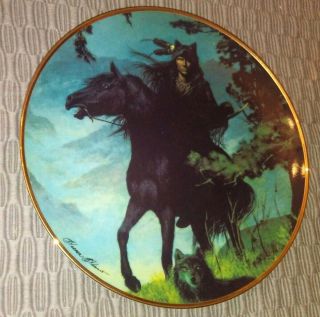 Franklin Western Heritage Museum Spirit Of The Night 8 " Plate Limited