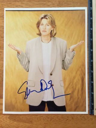 Ellen Degeneres In Person Hand Signed Autograph - A Collectors Must Have