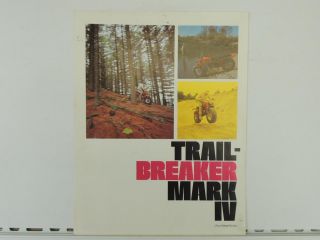 Vintage Rokon Trail - Breaker Mark Iv Two 2 Wheel Drive Motorcycle Brochure L1377