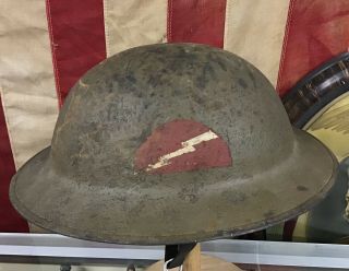 World War One U.  S.  Army M1917 Helmet 78th Lightning Division