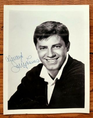 Jerry Lewis Hand Signed Autographed 5 X7 Glossy Photograph