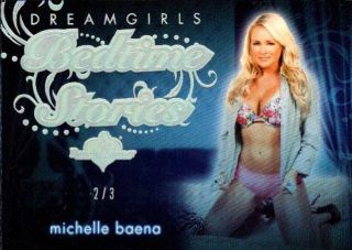 Michelle Baena 2/3 2018 Benchwarmer Dreamgirls Booklet