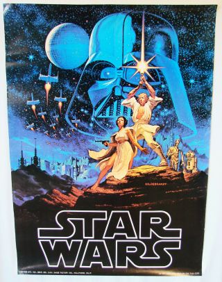 Star Wars Vintage Movie Poster Hildebrandt 1977 Factors 20x28
