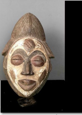 Old Tribal Large Punu Maiden Spirit Mask - - Gabon
