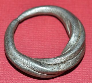 Antique African Tuareg Tribal Spiral Metal Tribal Ring Niger Africa Ring Size 11