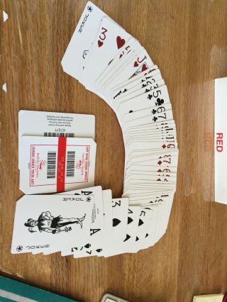12 decks Buffalo Thunder NM Casino all RED Playing Cards Poker 3