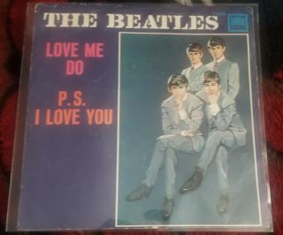 The Beatles ‎– Love Me Do / P.  S.  I Love You - Tollie ‎– T 9008 Picture Sleeve