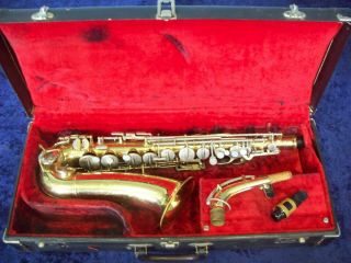 Vintage Conn U.  S.  A.  Shooting Stars Alto Saxophone,  Babbitt Supreme Mouthpiece