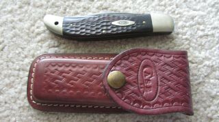 Vintage Case Xx 6265 Sab 10 Dot 1970 Folding Knife Jigged Handle -