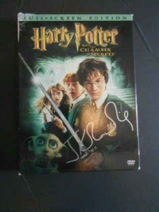 Autographed Dvd Signed By Author J.  K.  Rolling Harry Potter Chamber Of Secrets Dvd