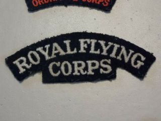 Wwi Royal Flying Corps Cloth Shoulder Title