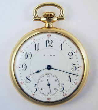 Lord Elgin 23 Jewel 12 Size Rare Top Grade Pocket Watch