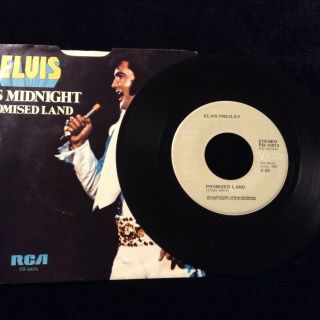 Mega Rare Elvis Presley 45 Pb - 10074 Promised Land Pl Both Sides Nm 1 Of 1 ? W/ps