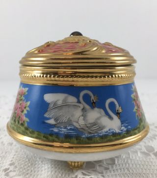 House Of Faberge Swan Lake Music Box By Franklin