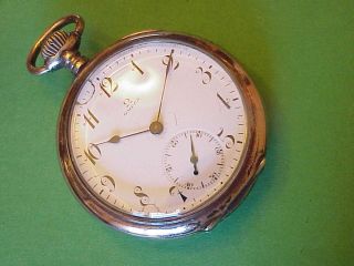 Omega Large Grand Prix Paris 1900 Silver & 2 Tone Cased 3 Cover Pocket Watch