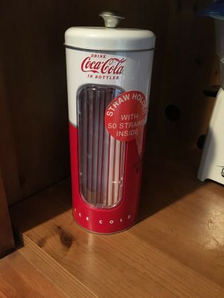 The Tin Box Company 771587 - 12 Coca Cola Holder With 50 Straws Coke 2018 Version