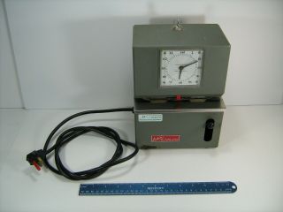 Vintage Lathem Time Punch Clock Model 2101 With Key