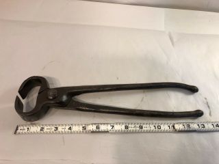 Vintage H.  D.  S.  & Co.  Blacksmith/farrier Cutter/nippers,  13 " (aee - 961)