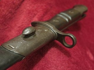 Bayo: Wwi: Remington 1913 Bay - Net W/scabbard For The P14 British Enfield