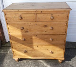 Victorian Pine Chest Of Draws