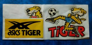 Asics Tiger.  Large Vintage 1980,  S Shoe Advertising Stickers