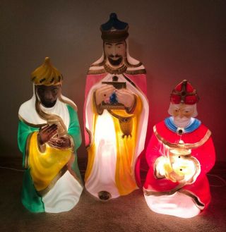 Vintage Empire Christmas Nativity Blow Mold 3 Wise Men