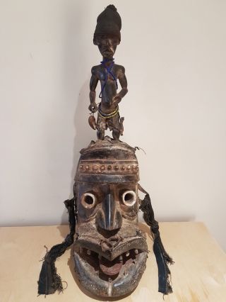 Dan Kran African Wood Mask.  Old And Example.