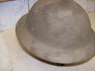 Vintage Ww1 Us Army Trench Helmet Leather Name Of Soldier Inside