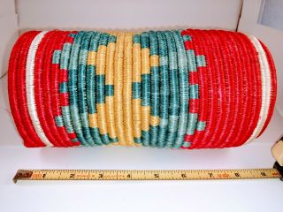 Colorful Woven Basket 8 1/2 