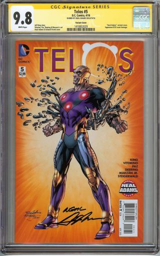 Telos 5 Cgc 9.  8 Ss Neal Adams Variant Superman 233 Homage Cover Dc Comics