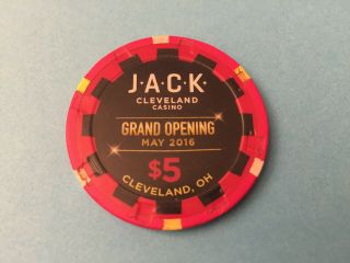Jack Cleveland Oh Casino $5 Grand Opening Chip A Christmas Story Higbee Building
