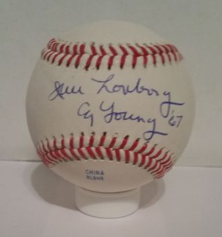 Jim Lonborg Signed Autographed Baseball - W/coa Mlb Phillies Boston Red Sox