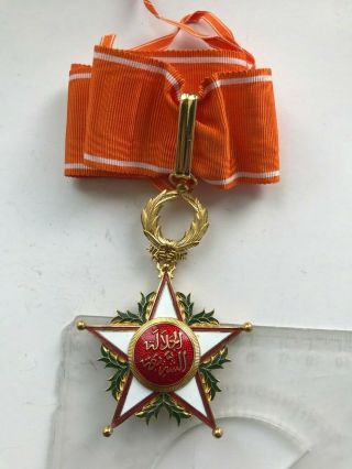 Morocco Order Of Ouissam Alaouite,  Commander.  Decoration Ordre Orden Medal
