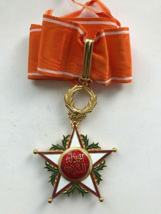 Morocco ORDER OF OUISSAM ALAOUITE,  COMMANDER.  Decoration Ordre Orden Medal 2
