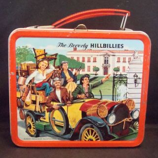 Vintage 1963 " The Beverly Hillbillies " Tv Show Metal Lunchbox Hey Jethro