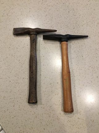 2 Hammers 1vintage Atlas Tomahawk Troy Mich Usa Welding Chipping Chisel