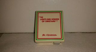 Vintage Mr Christmas Plug In Music Box Tree Lights Sounds 1982 Model 112