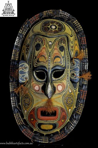 Stunning Fine Vintage Carved Tambanum Spirit Mask,  Iatmul,  Png,  Papua Guinea