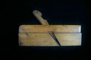 Rare Antique H.  Chapin 1/8 " Wooden Rounding Plane 123