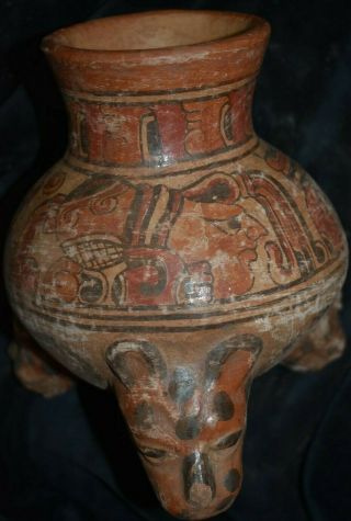 Orig $1099 Wow Pre Columbian Mayan Bowl 7in Prov
