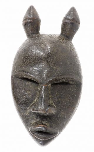 Dan Passport Mask With Horns Deangle Liberia African Art