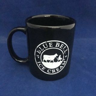 Blue Bell Ice Cream Black Coffee Mug Tea Cup 8 Ounces