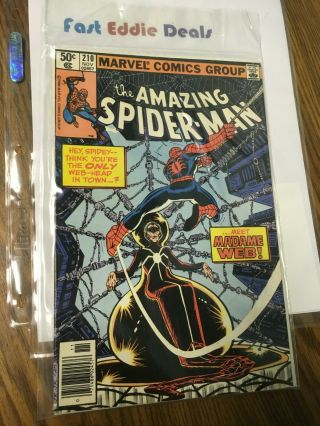 Marvel Comics Group 1980 The Spider - Man Issue 210 First Madame Web Movie