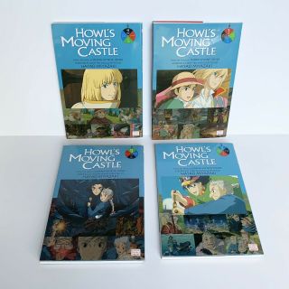 Howls Moving Castle Manga Film Comic Complete Set 1 - 4 Book Ghibli Hayao Miyazaki