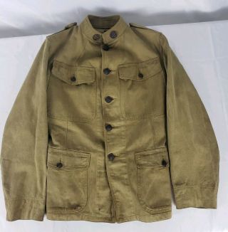 Wwi Khaki Cotton Jacket 88th Division 337th Field Artillery Named