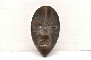 Dan Mask Deangle Liberia African Art Wood Carved Africa Tribal.