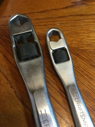 12 & 8 Inch Craftsman Box End Adjustable Wrench 44666& 44663 2