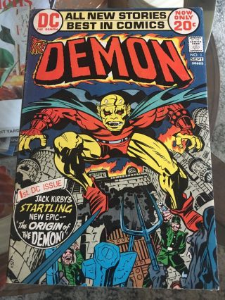 The Demon 1 Fn Jack Kirby Dc Comics Etrigan